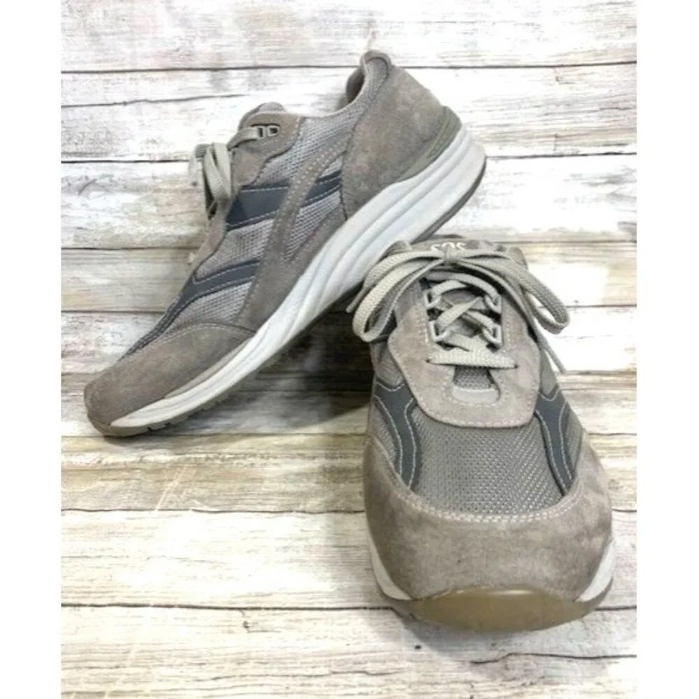 SAS Men's Gray Suede & Mesh Lace-Up‎ Comfort Walking Sneakers Size 13